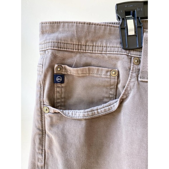 AG ADRIANO GOLDSCHMIED Men's Khaki The Graduate Tailored Leg Jeans sz 38 X 34 - Picture 5 of 11